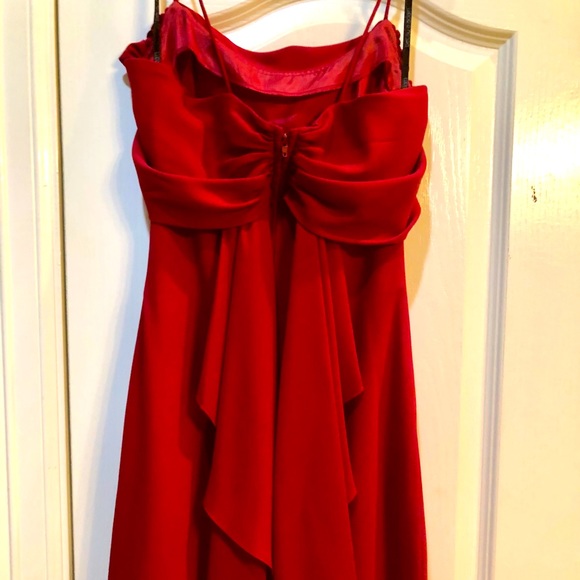 Cranberry Chiffon Formal Dress EXCELLENT CONDITION - Picture 5 of 6